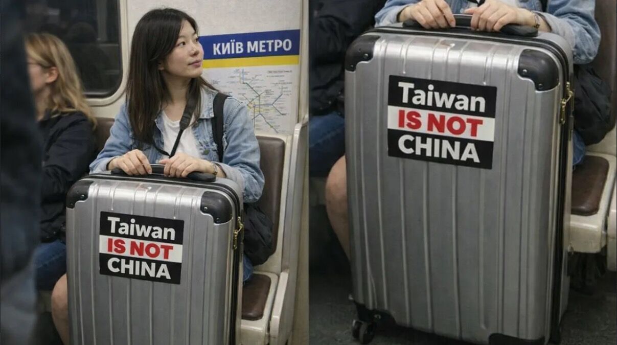烏克蘭地鐵「Taiwan is no...